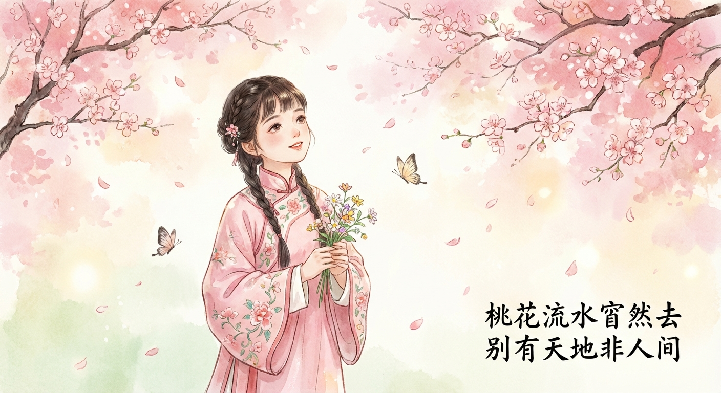 春·汉服小女孩